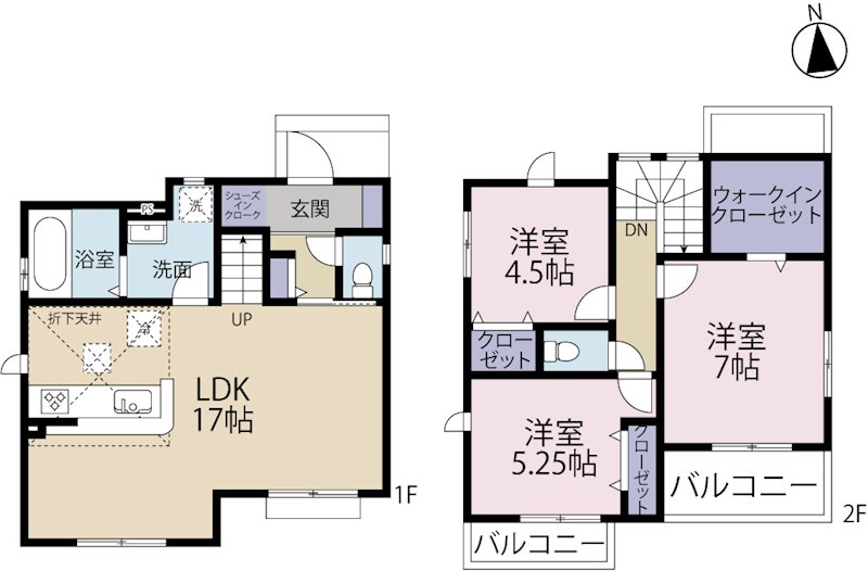 三鷹市上連雀8期　1号棟  間取り図