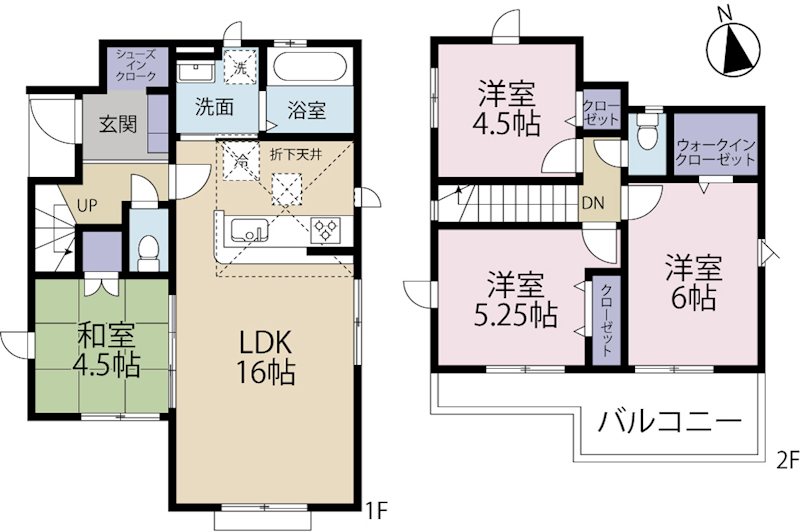 三鷹市上連雀8期　2号棟   間取り図