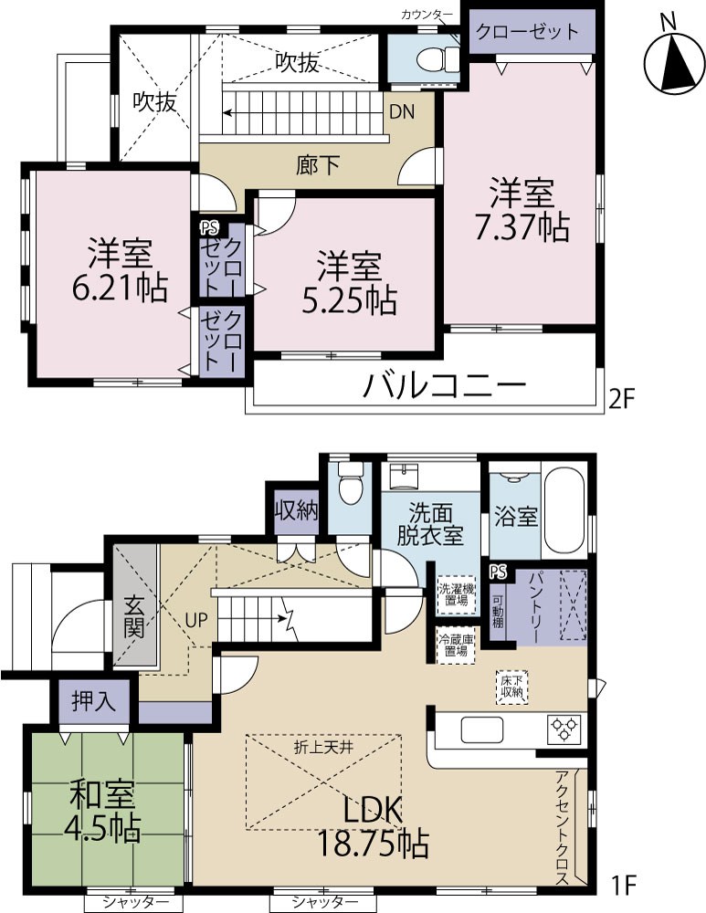 立川市一番町　1号棟 間取り図
