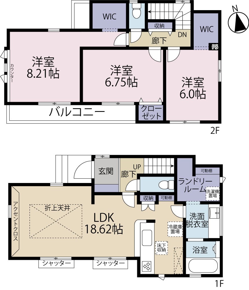 立川市一番町　5号棟 間取り図