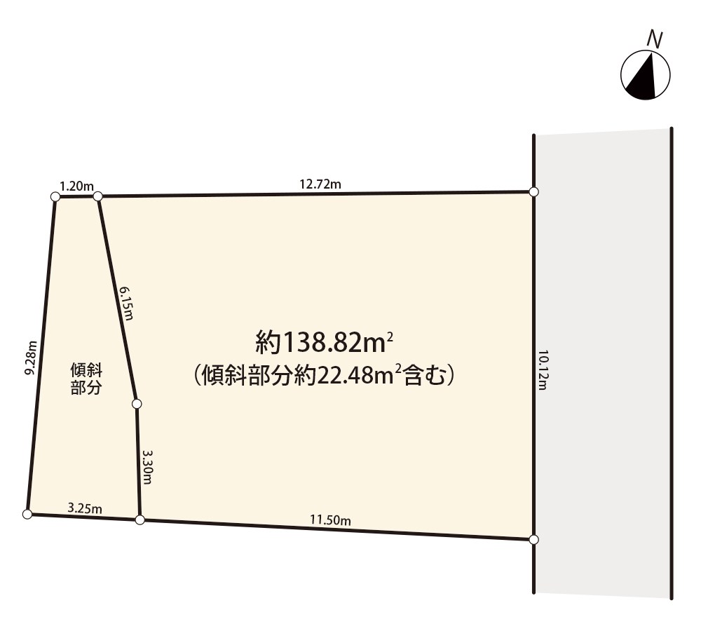八王子市長房町　売地 間取り図