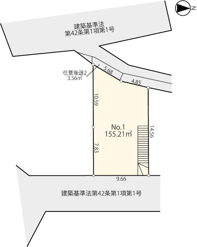 【建築条件なし宅地分譲】2路線利用の新百合ヶ丘駅が生活圏 　　1号区 間取り図