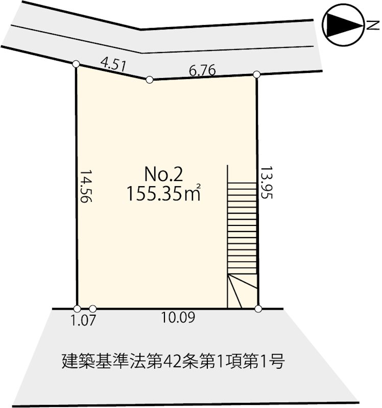 【建築条件なし宅地分譲】2路線利用の新百合ヶ丘駅が生活圏　　2号区   間取り図