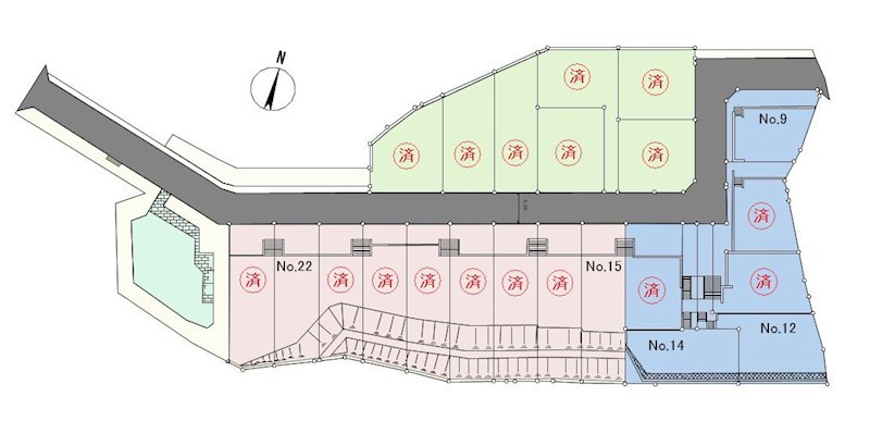 若葉台駅徒歩7分の大型開発分譲地　NO.22 間取り図
