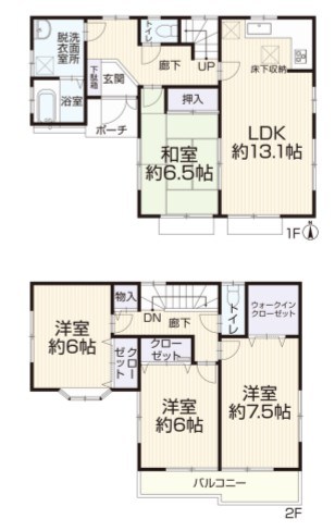 多摩市落川 間取り図