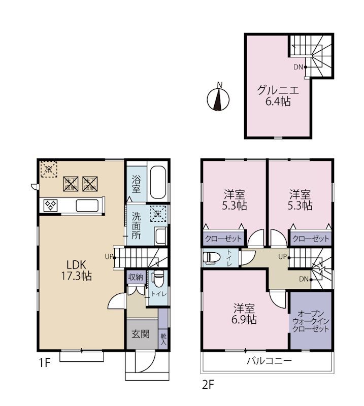 三鷹134期　9号棟  間取り図