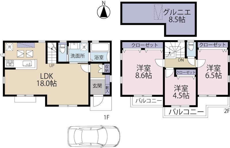 ゆめみのもり三鷹第128期　11号棟  間取り図