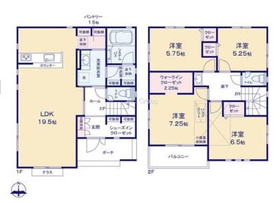 稲城市東長沼4期　3号棟 間取り図