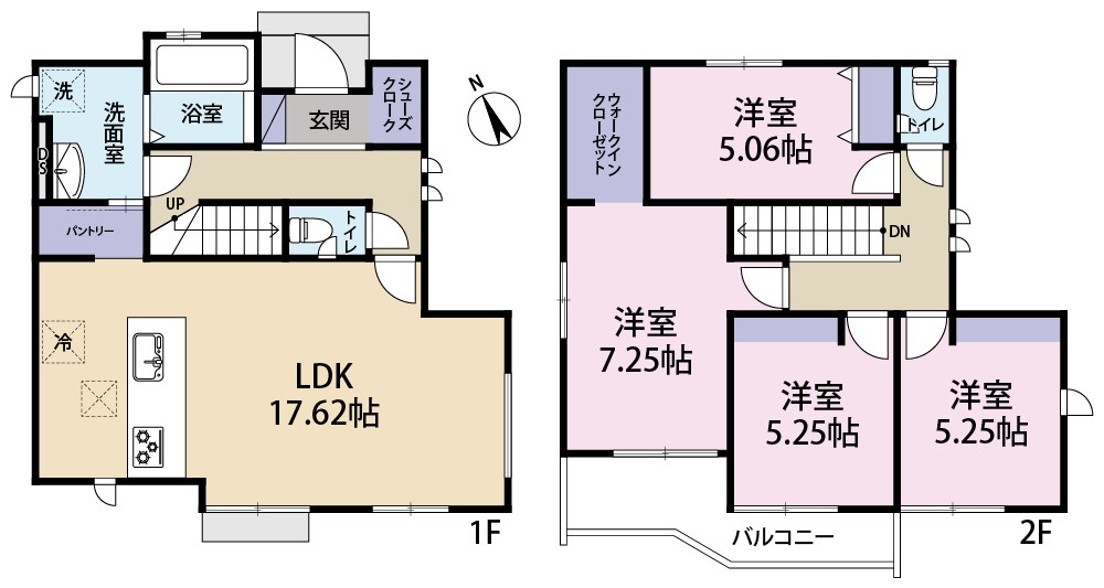 調布市飛田給3期　2号棟 間取り図