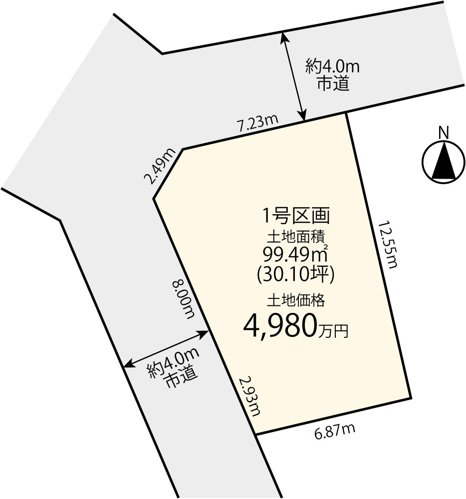 多摩市諏訪1丁目　1区画 間取り図