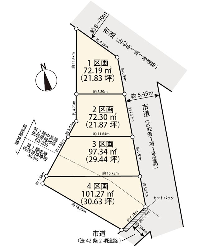 調布市深大寺南町2期　4区画 間取り図