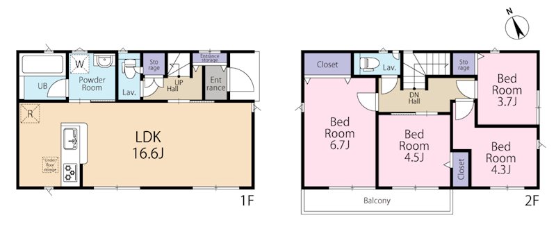 三鷹市大沢第16　1号棟    間取り図