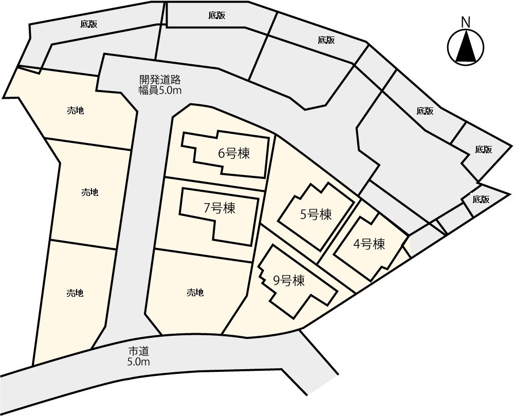 稲城市若葉台第１期売地　８区画 間取り図