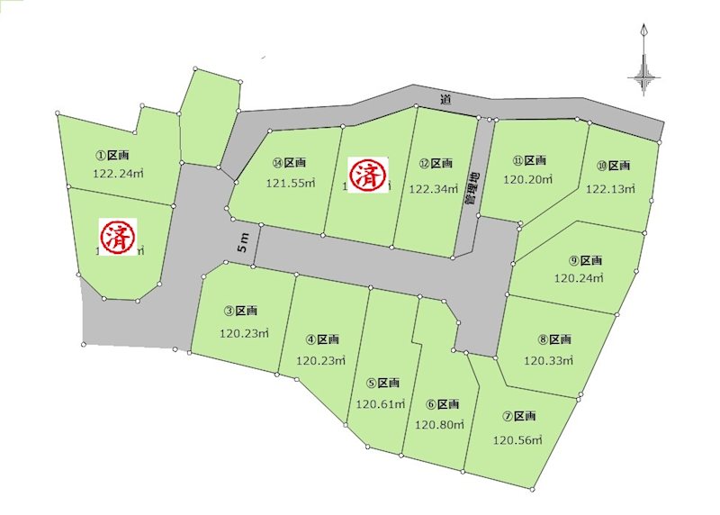 多摩市連光寺　売地  間取り図