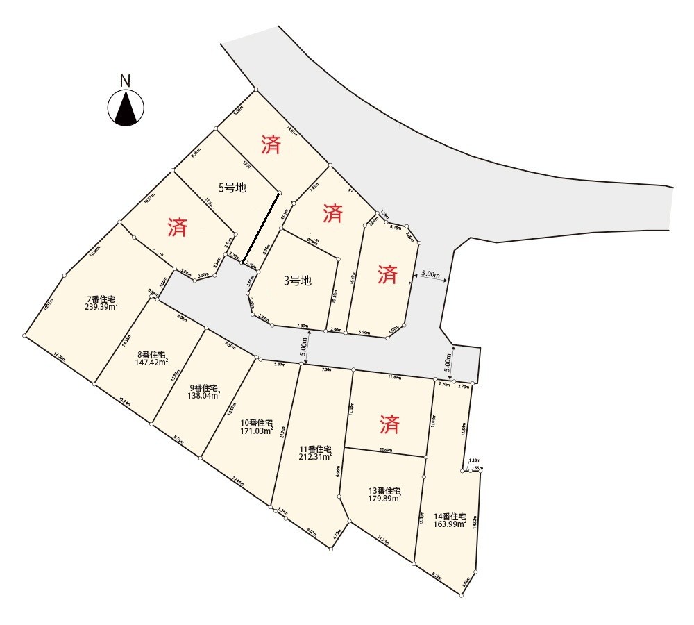 めじろ台駅徒歩圏内。大型開発分譲地。  10号区  間取り図