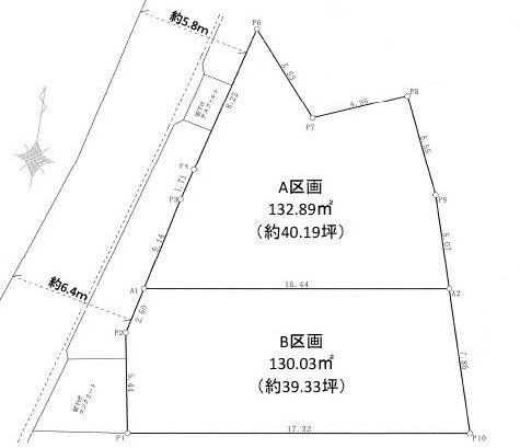 聖蹟桜ヶ丘　徒歩15分　建築条件なし　売地　B区画  外観写真