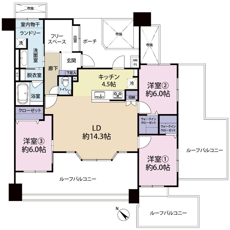 レクセルプラザ昭島 間取り図