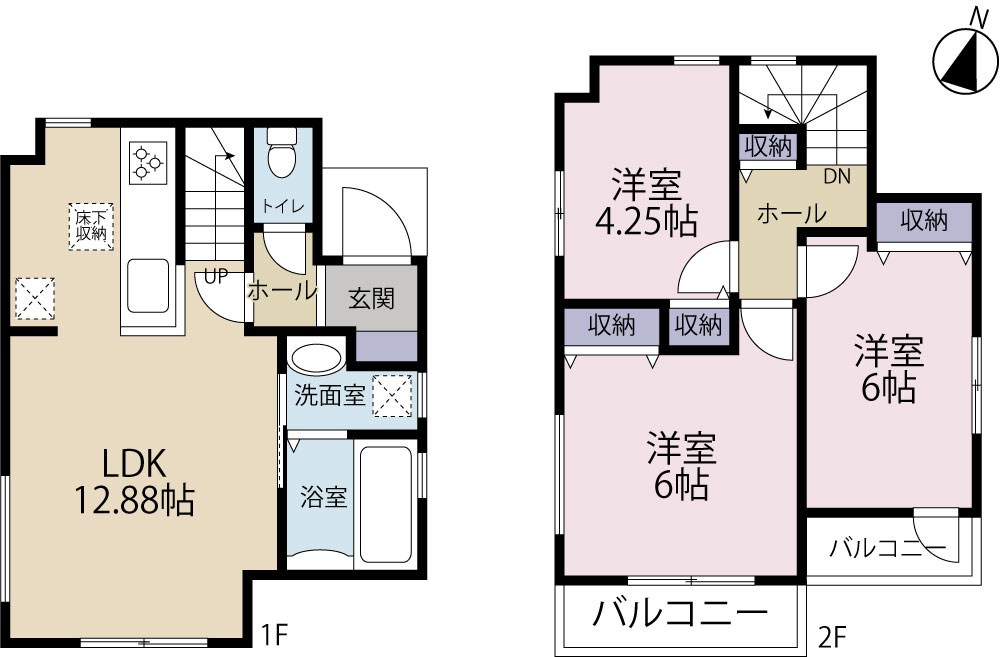 多摩市一ノ宮2期　1号棟 間取り図