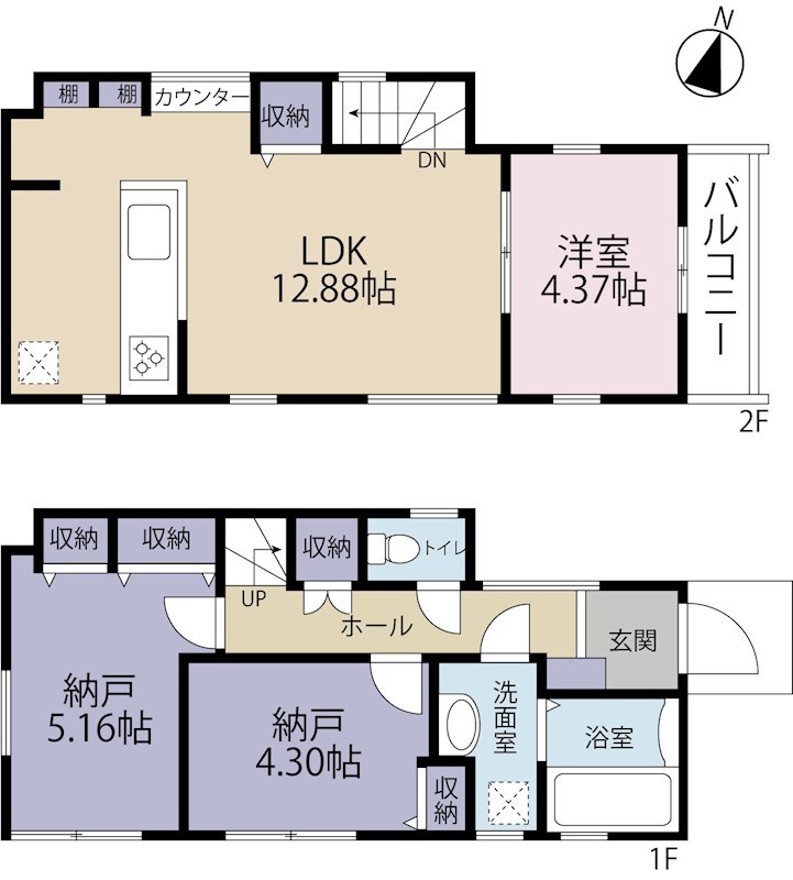 多摩市一ノ宮2期　4号棟 間取り図
