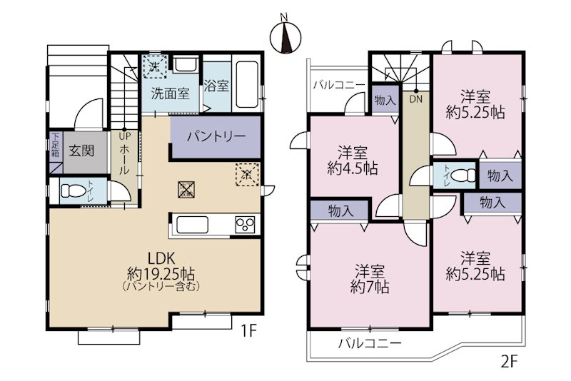 三鷹市新川5丁目　新築　　　　A号棟  間取り図