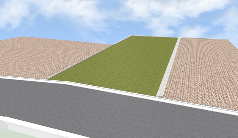 60坪超の整形地！南武線谷保駅徒歩11分の建築条件なし売地 外観写真