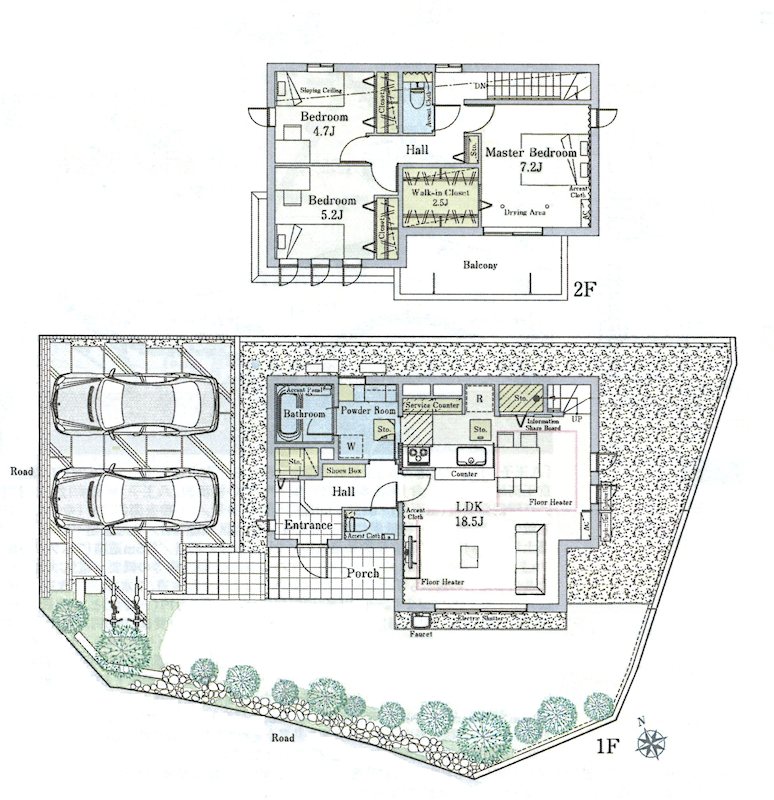 若葉台駅徒歩8分の大型開発分譲地　NO.20 間取り図