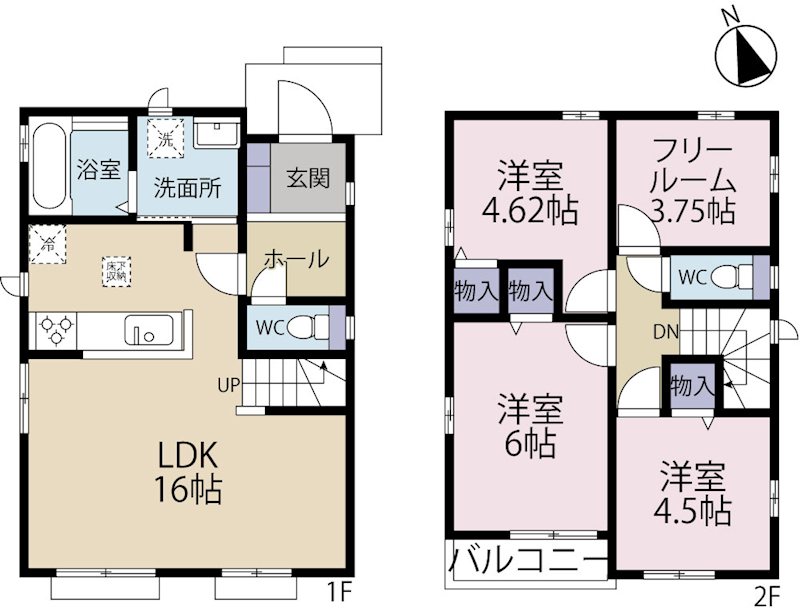 三鷹市新川1丁目新築　C号棟   間取り図