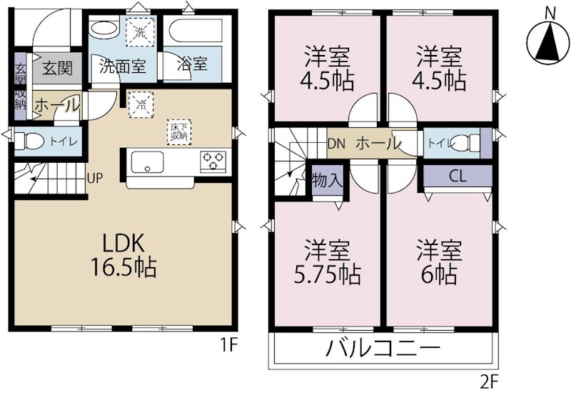 三鷹市中原第9　1号棟 間取り図