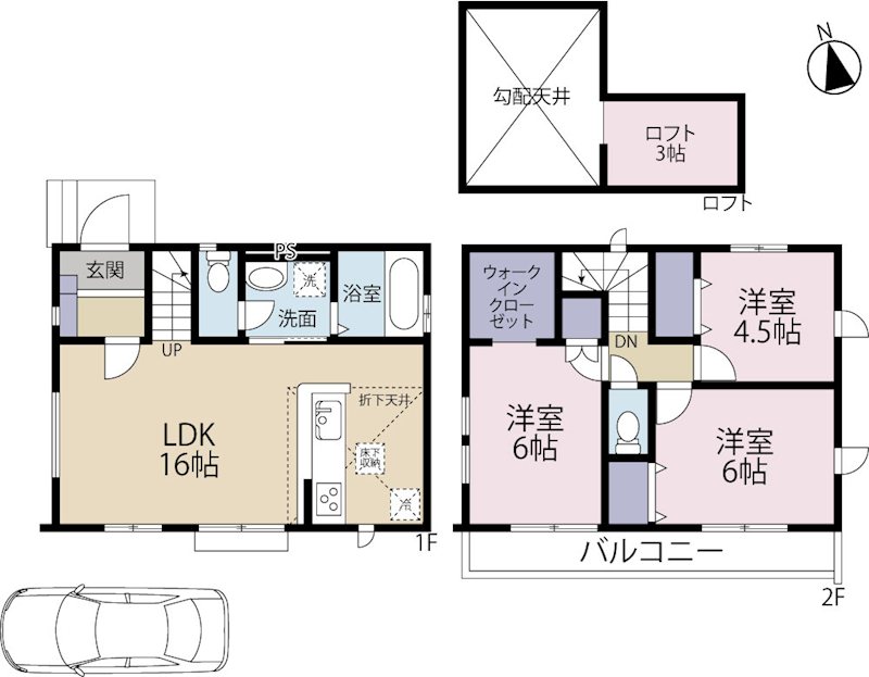 三鷹市中原10期 間取り図