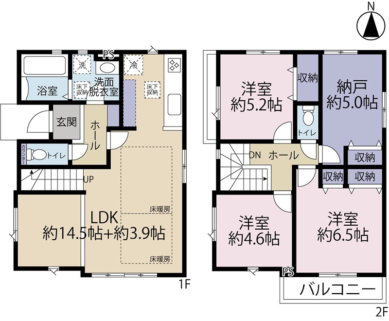 三鷹市井口6期新築 間取り図