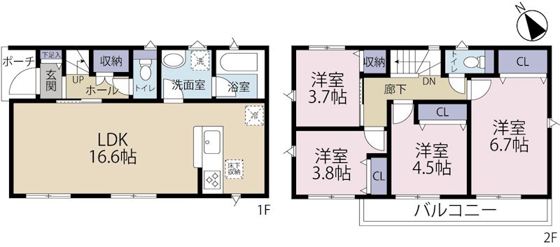 調布市富士見町第８　７号棟 間取り図