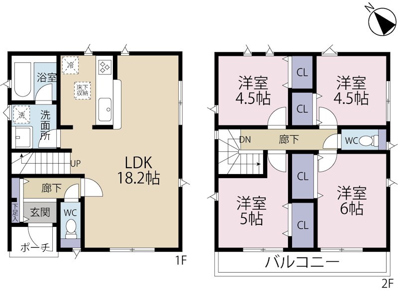 調布市富士見町第９　２号棟 間取り図