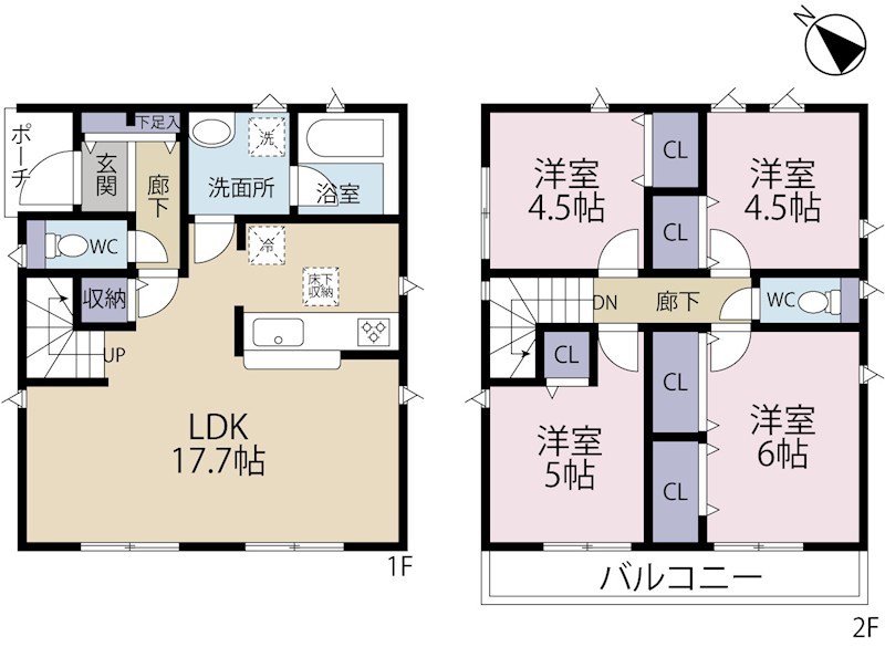調布市富士見町第９　３号棟 間取り図