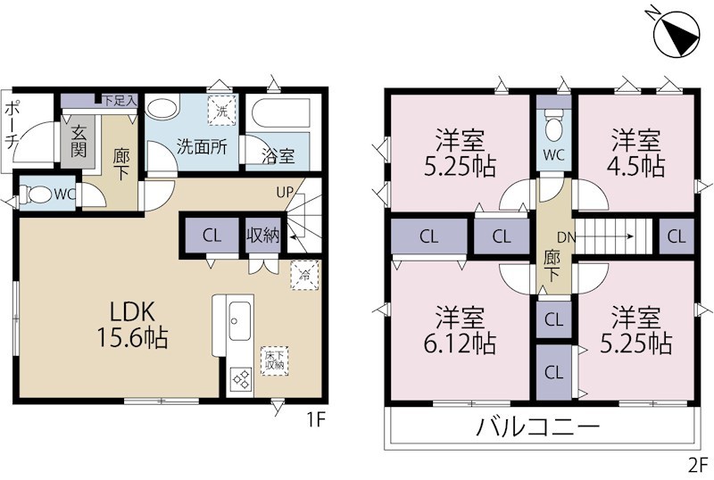 調布市富士見町第９　４号棟 間取り図