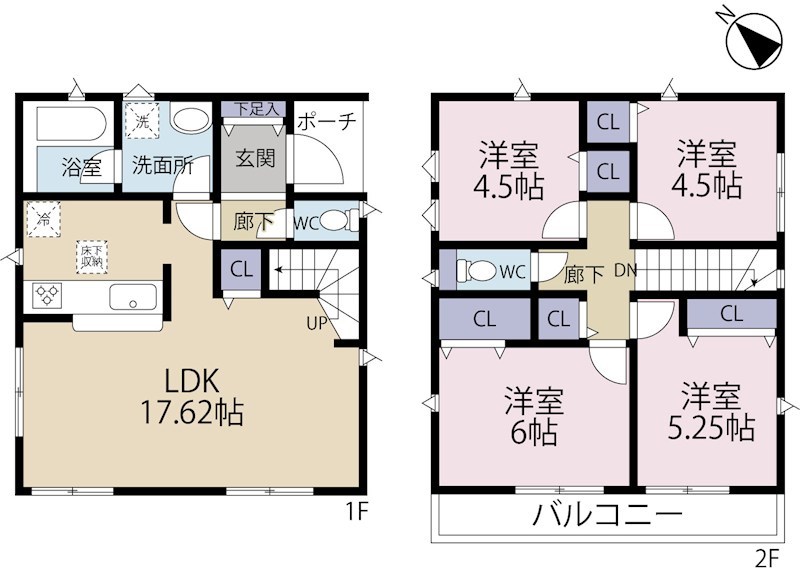 調布市富士見町第９　５号棟 間取り図