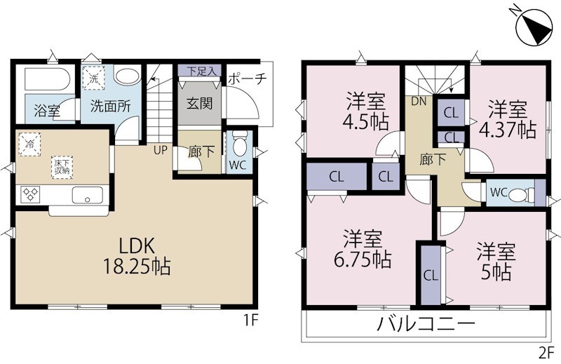 調布市富士見町第９　７号棟 間取り図