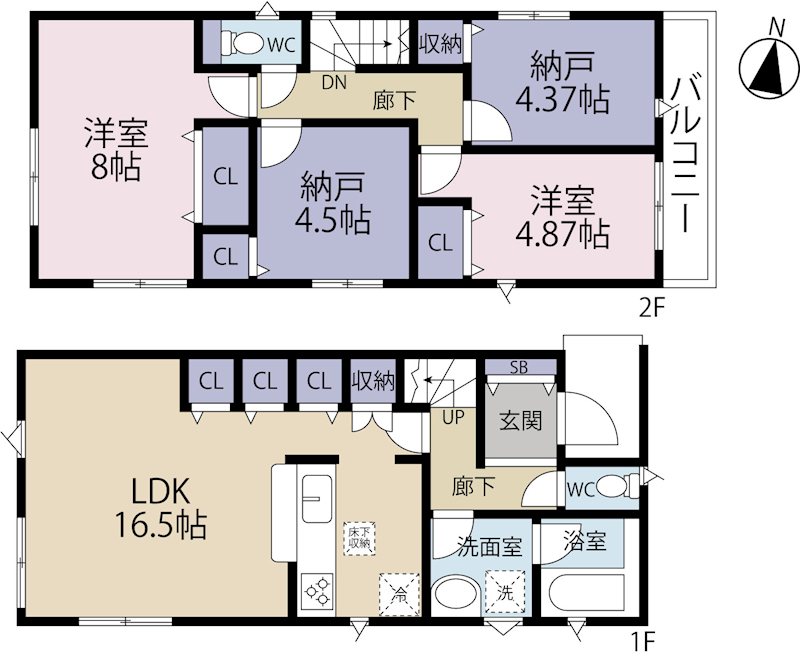 三鷹市野崎第5　3号棟   間取り図