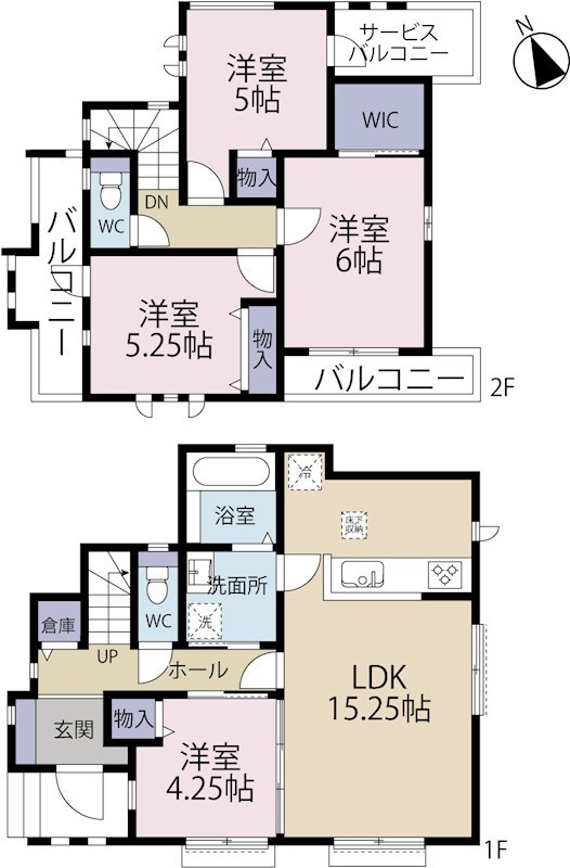 調布市菊野台２丁目　K号棟 間取り図