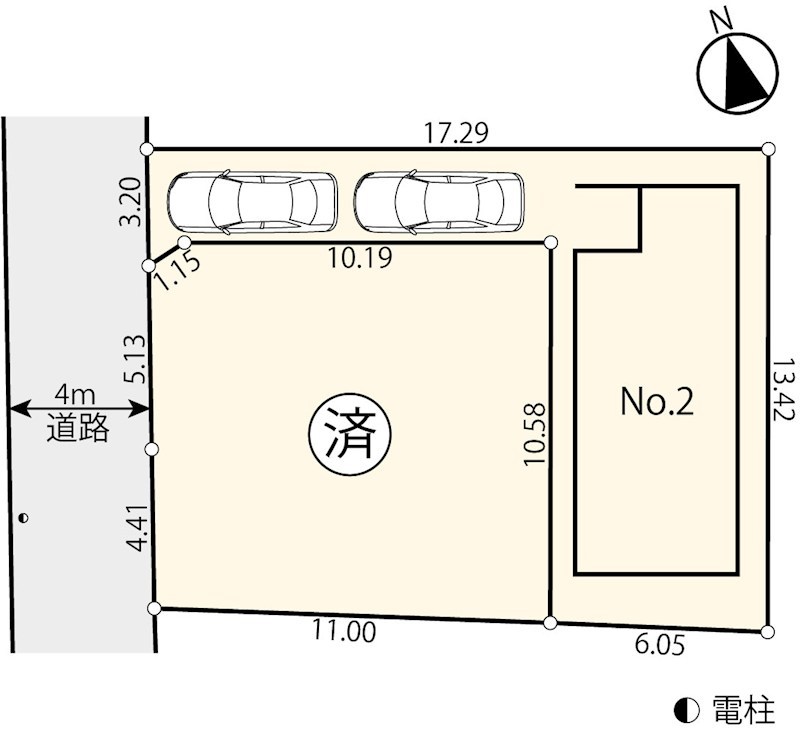 調布市国領町　売地184期 間取り図
