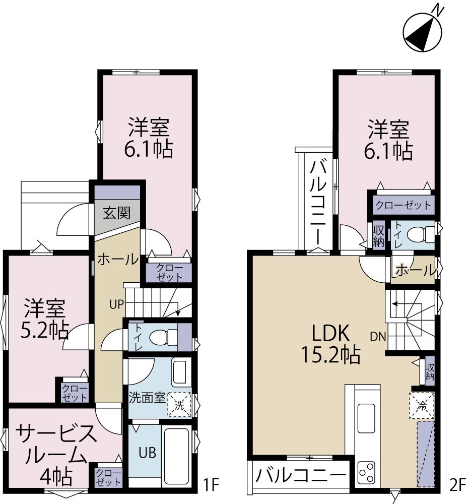 日野市多摩平2期　2号棟 間取り図