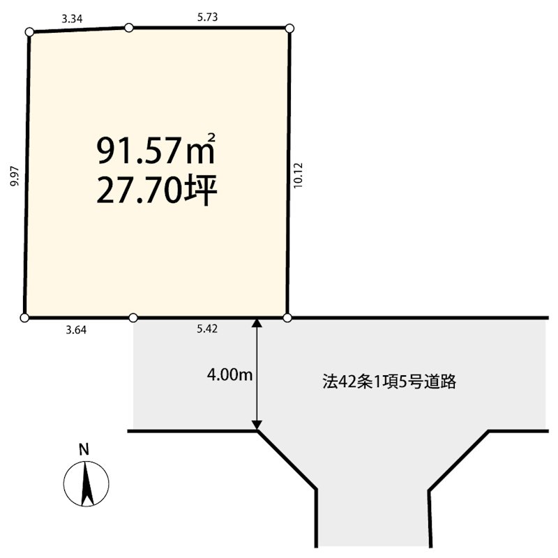 【日野市大字日野】　～日野駅徒歩１５分の閑静な土地～ 間取り図