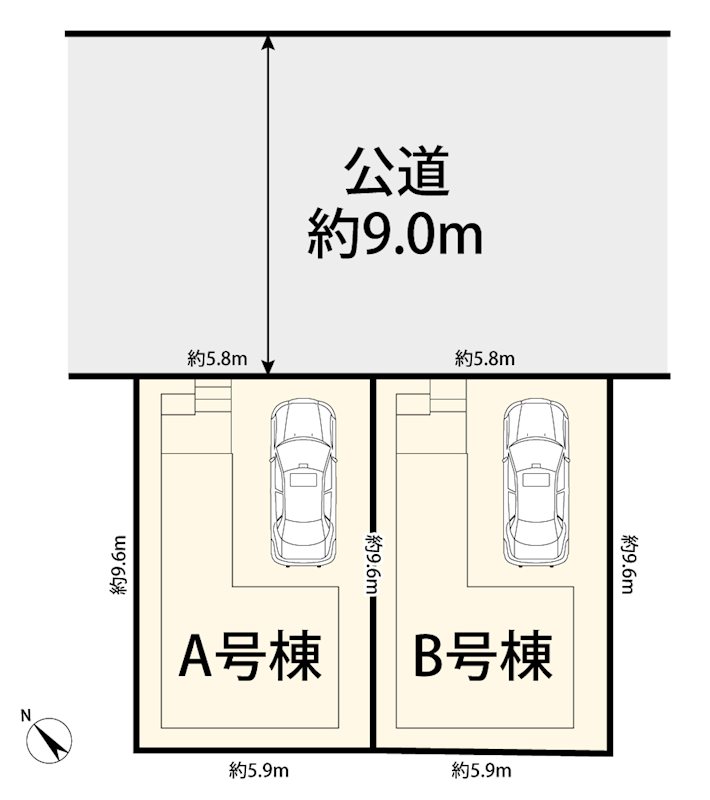 相模原市中央区すすきの町２期【A号棟】　駐車場付き＋相模原徒歩１６分 外観写真