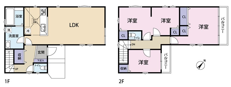 日野市旭が丘２期【2号棟】　～ZEH水準で省エネな新築分譲戸建て～  間取り図