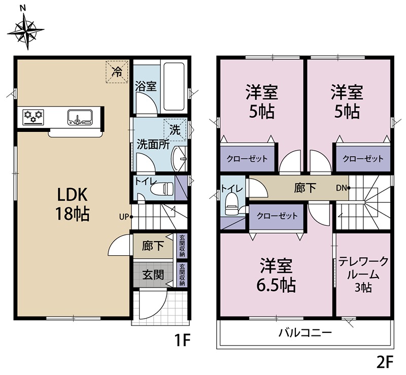 東京都立川市幸町５丁目 間取図・土地図