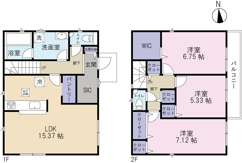 東京都立川市幸町５丁目 間取図・土地図