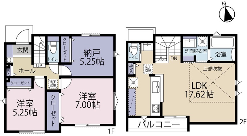 武蔵野市桜堤３丁目　5期【7号棟】　～太陽光発電標準装備◎耐震・制震安心の住まい～ 間取図・土地図
