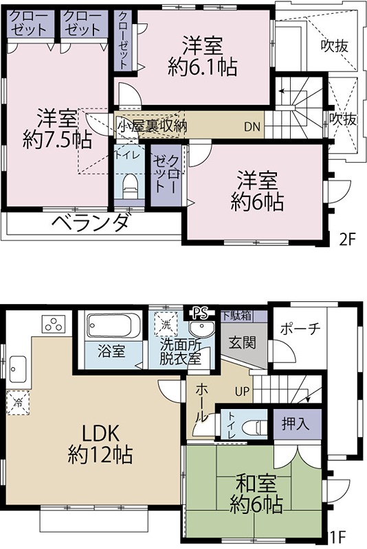 東京都立川市幸町５丁目 間取図・土地図