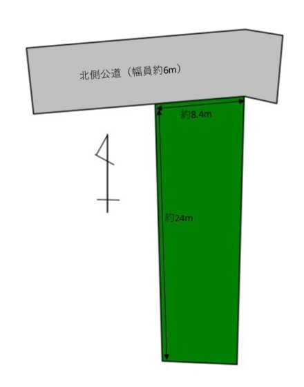 青樹町土地 間取図・土地図