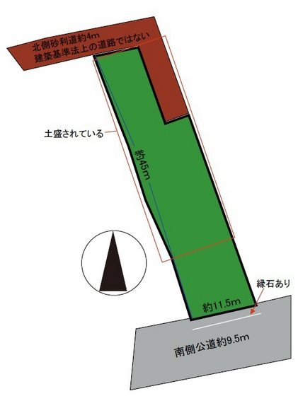 小栗山川合売土地 間取図・土地図
