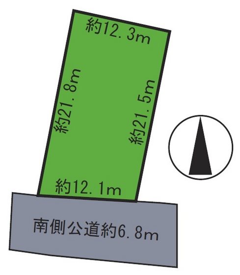 桔梗野一丁目土地 間取図・土地図